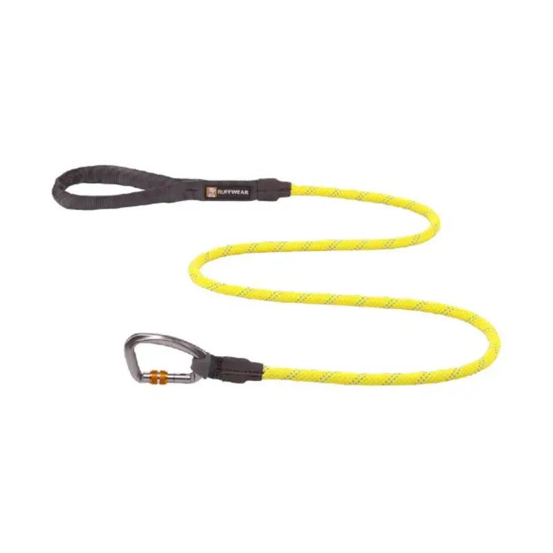 Ruffwear Knot-a-Leash Reflective Rope Dog Leash with Locking Carabiner (Lichen Green)