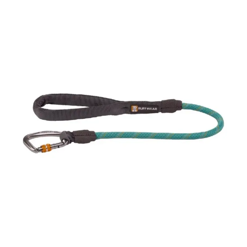 Ruffwear Knot-a-Long Short Rope Dog Leash with Locking Carabiner (Aurora Teal)