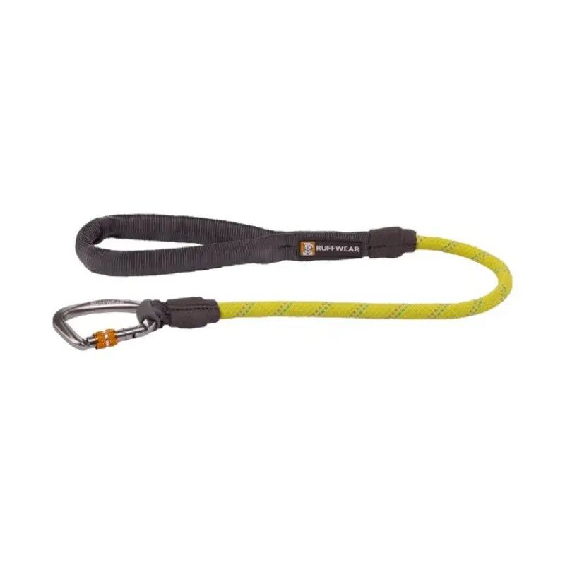 Ruffwear Knot-a-Long Short Rope Dog Leash with Locking Carabiner (Lichen Green)