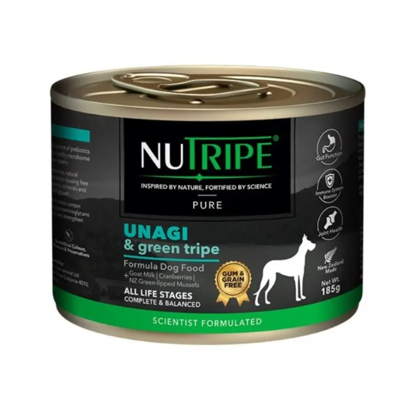 Nutripe Pure Unagi & Green Tripe Gum & Grain Free Wet Dog Food