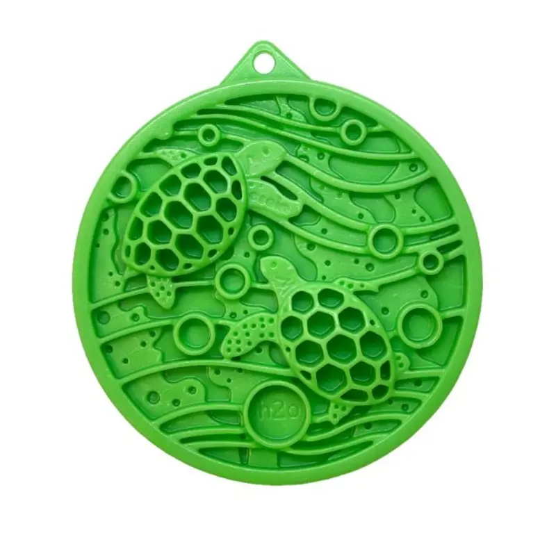 SodaPup Ultra-Durable Enrichment Snacking Coin For Dogs (Round / Green Water)