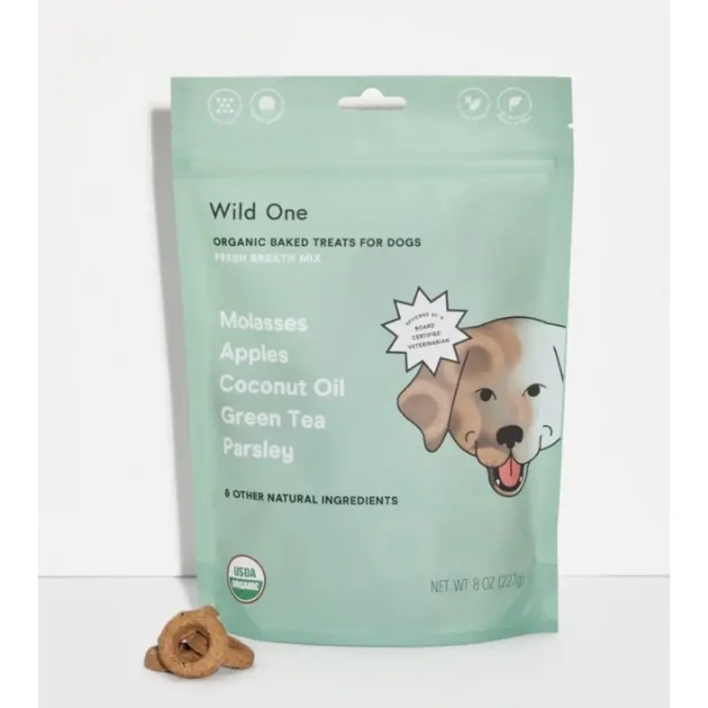 Wild One Organic Baked Dog Treats (Fresh Breath Mix)
