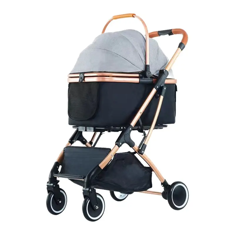 BNDC 106 Pram & Stroller For Dogs & Cats (Grey)