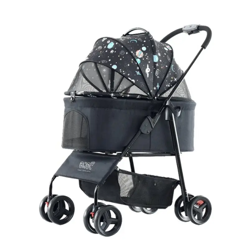 BNDC 107 Pram & Stroller For Dogs & Cats (Sky)