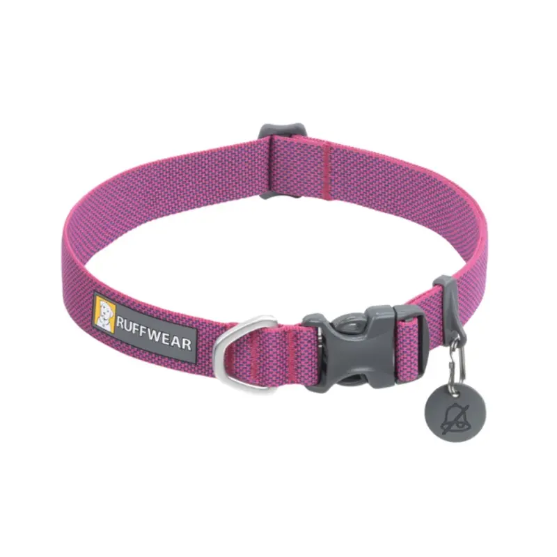 Ruffwear Hi & Light Lightweight Dog Collar (Alpenglow Pink)