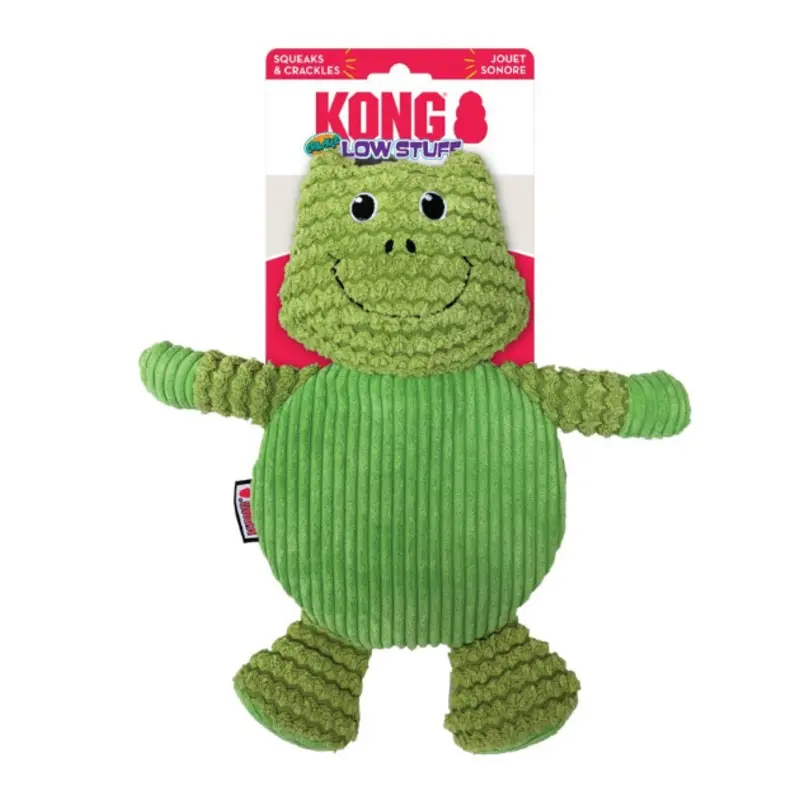 Kong Low Stuff Frog Crackle Tummiez Dog Toy
