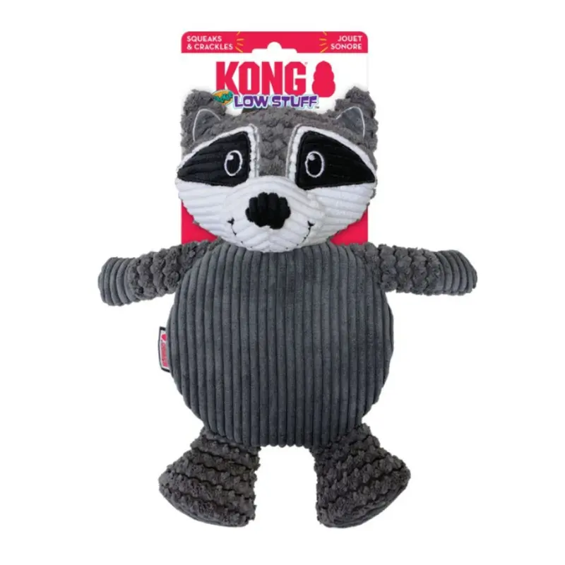 Kong Low Stuff Raccoon Crackle Tummiez Dog Toy