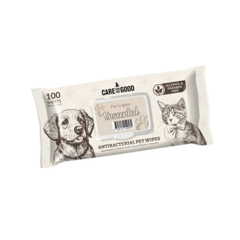 $0.80 ONLY [PWP SPECIAL]: Care For The Good Antibacterial Wipes For Dogs & Cats (Unscented)