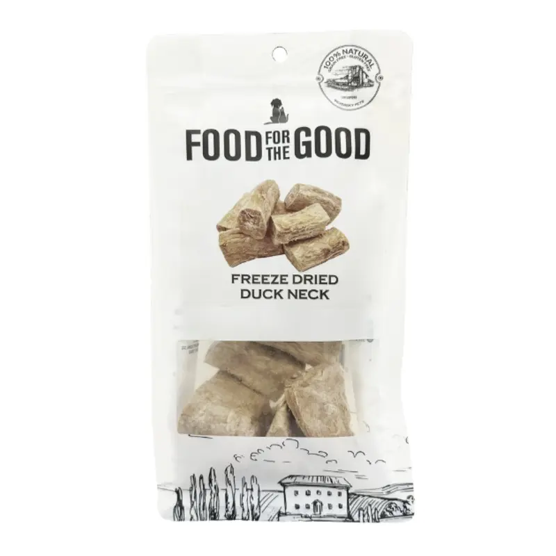 Food For The Good Freeze Dried Cat & Dog Treats (Duck Neck)