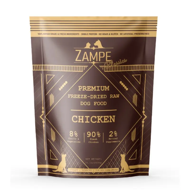 Zampe Freeze Dried Raw Chicken Slider Dog Food