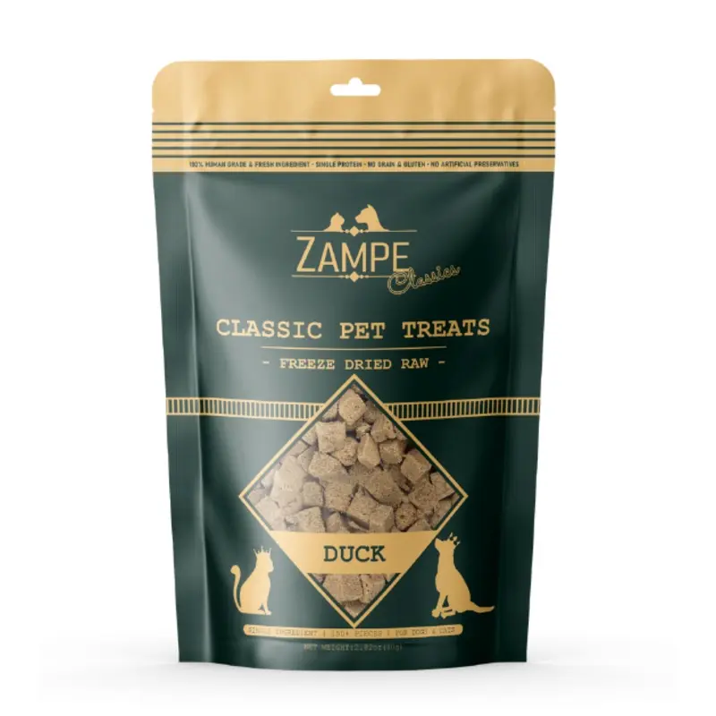 Zampe Freeze Dried Raw Treats (Duck) for Dogs and Cats