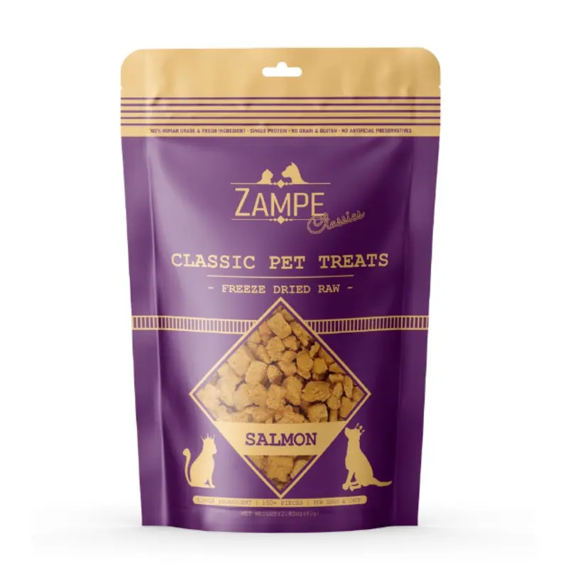 Zampe Freeze Dried Raw Treats (Salmon) for Dogs and Cats