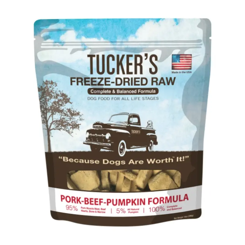 Tucker's Complete & Balanced Freeze-Dried Raw Dog Food (Pork-Beef-Pumpkin)