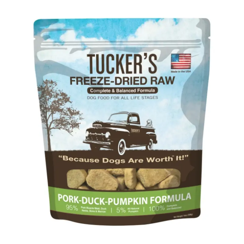 Tucker's Complete & Balanced Freeze-Dried Raw Dog Food (Pork-Duck-Pumpkin)