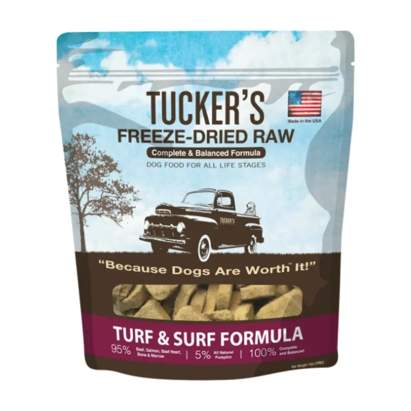 Tucker's Complete & Balanced Freeze-Dried Raw Dog Food (Turf & Surf)