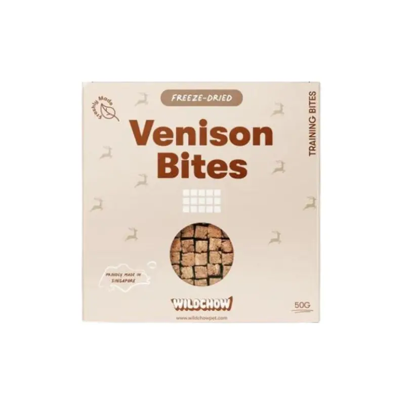 WildChow Freeze Dried Dog Treats (Venison Training Bites)
