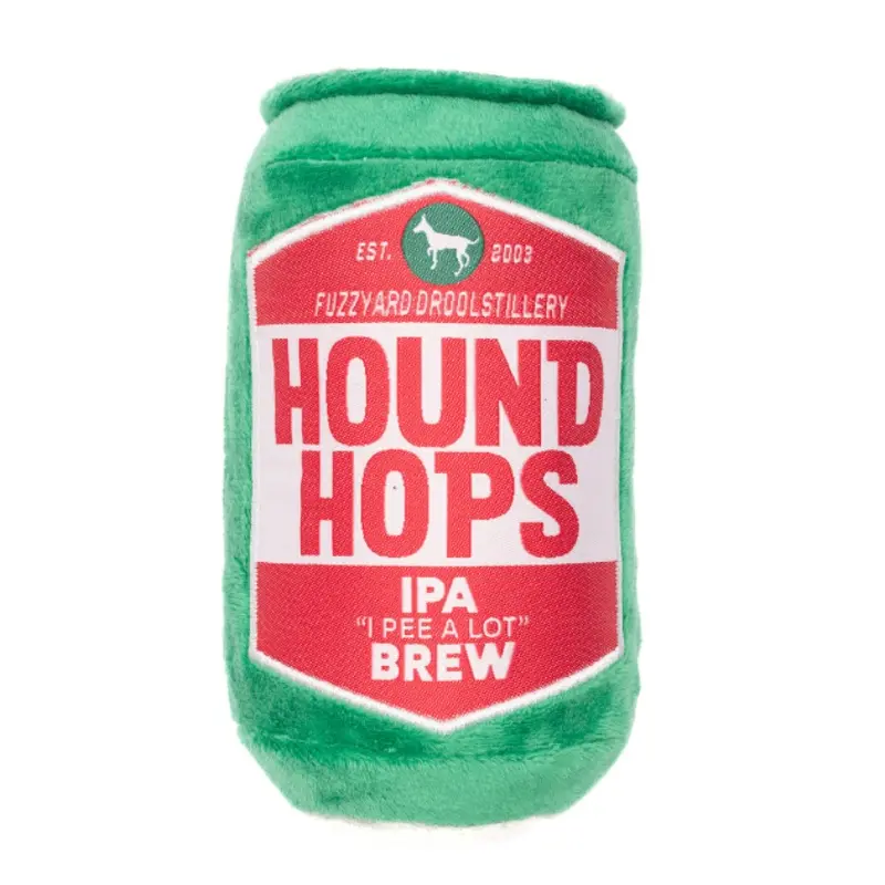 FuzzYard Squeaky Booze Plush Dog Toy (Hound Hops)