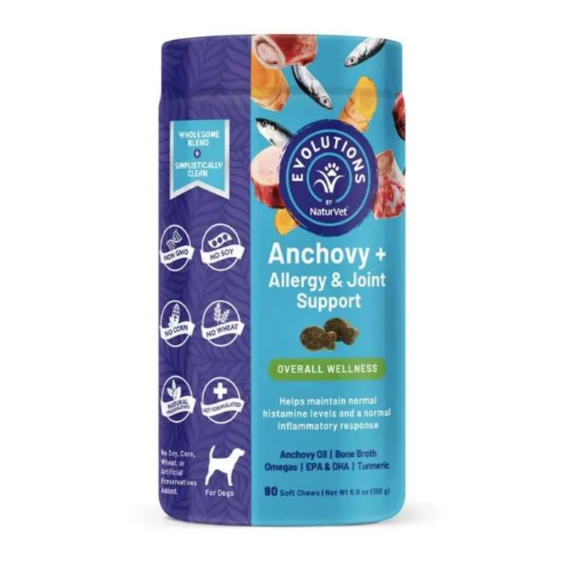 TRY & BUY: NaturVet Evolutions Anchovy + Allergy & Joint Support Soft Chew Dog Supplement