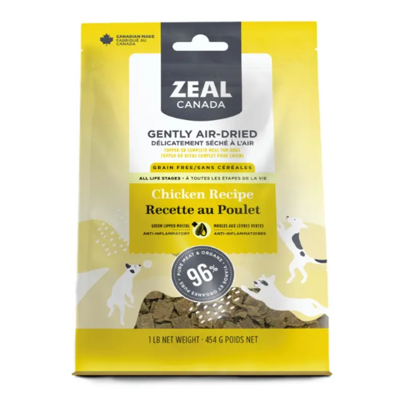 Zeal Canada Gently Air-Dried Dry Dog Food (Chicken Recipe)
