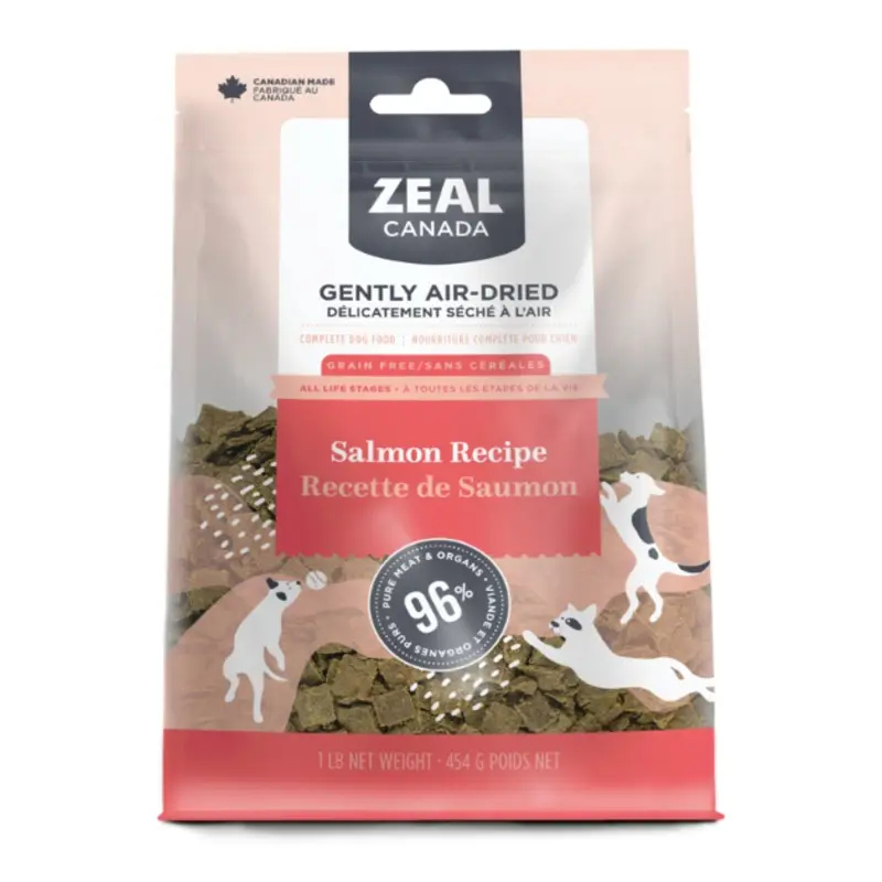 Zeal Canada Gently Air-Dried Dry Dog Food (Salmon Recipe)
