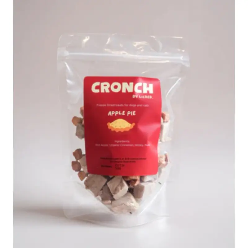 Licked CRONCH Freeze Dried Dog & Cat Treats (Apple Pie)