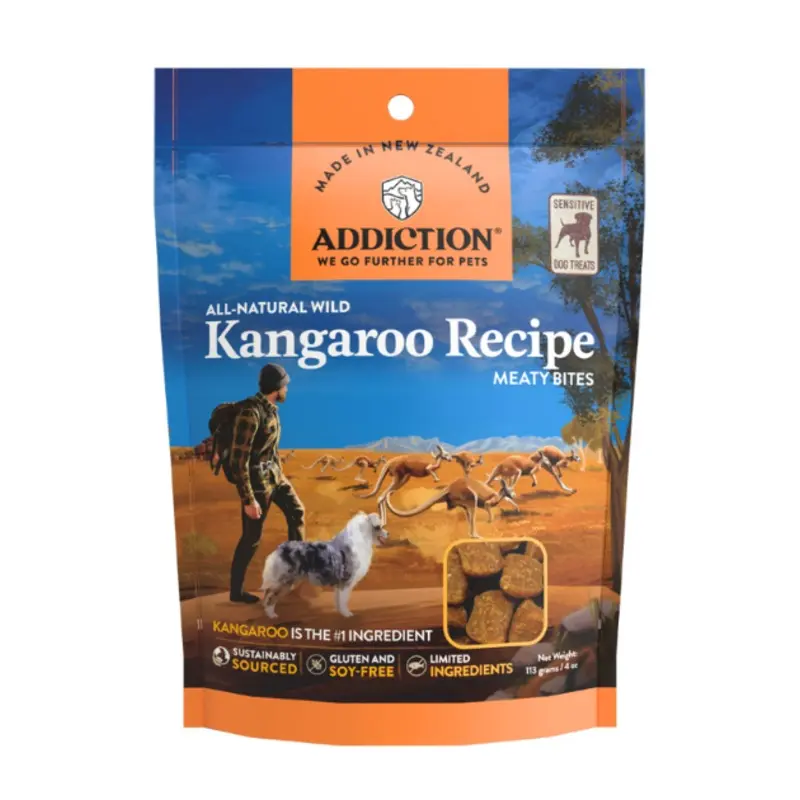Addiction Grain-Free Meaty Bites Dog Treats (Kangaroo)