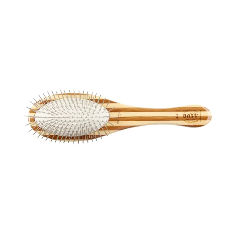 Bass Style & Detangle Pet Brush (Striped or Dark Finish)