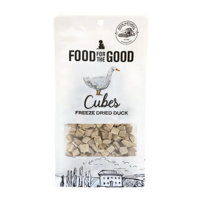 Food For The Good Freeze Dried Cat & Dog Treats (Duck Cubes)