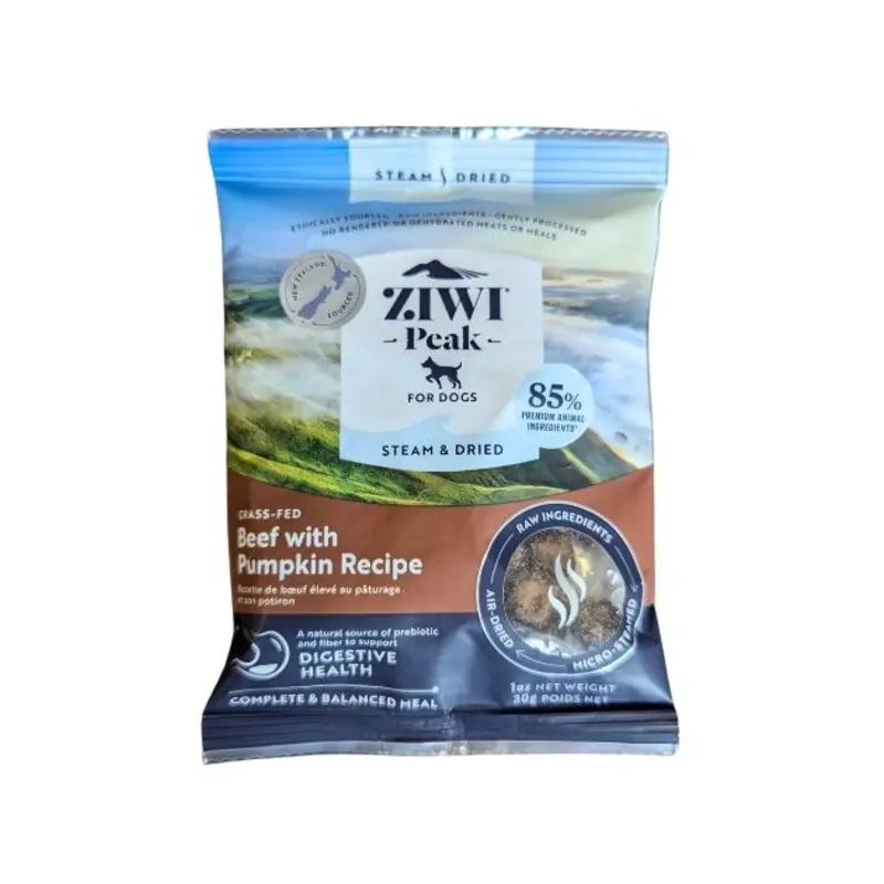 GIFT WITH PURCHASE >$120: ZIWI Peak Steam & Dried Dog Food Trial Pack (1 x Random Flavour)