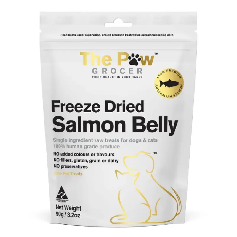 The Paw Grocer Freeze Dried Cat & Dog Treats (Salmon Belly)