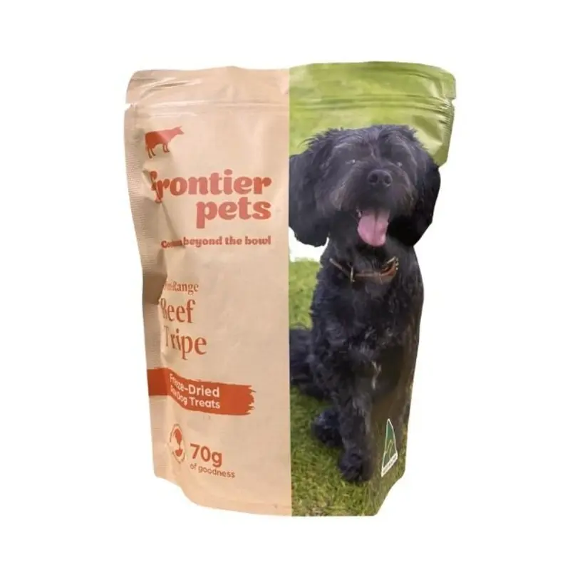 Frontier Pets Freeze Dried Raw Dog Treats (Beef Tripe Strips)