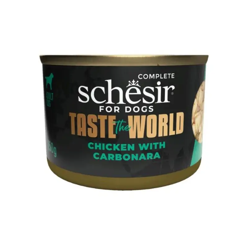 $3.60 ONLY [PWP SPECIAL]: Schesir Taste The World Wet Dog Food (Chicken With Carbonara)