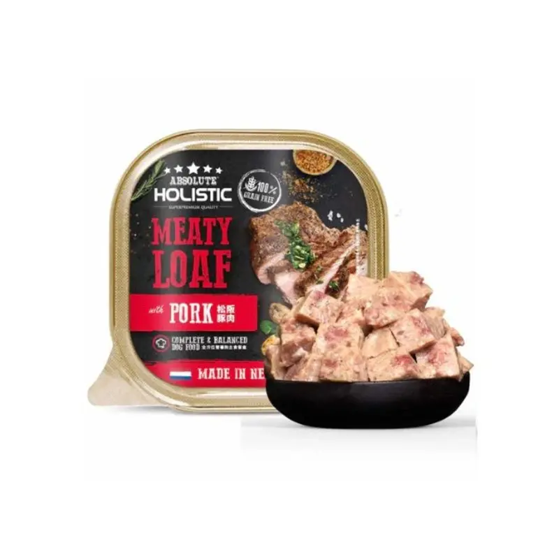 Absolute Holistic Meaty Loaf Wet Dog Food (Pork)