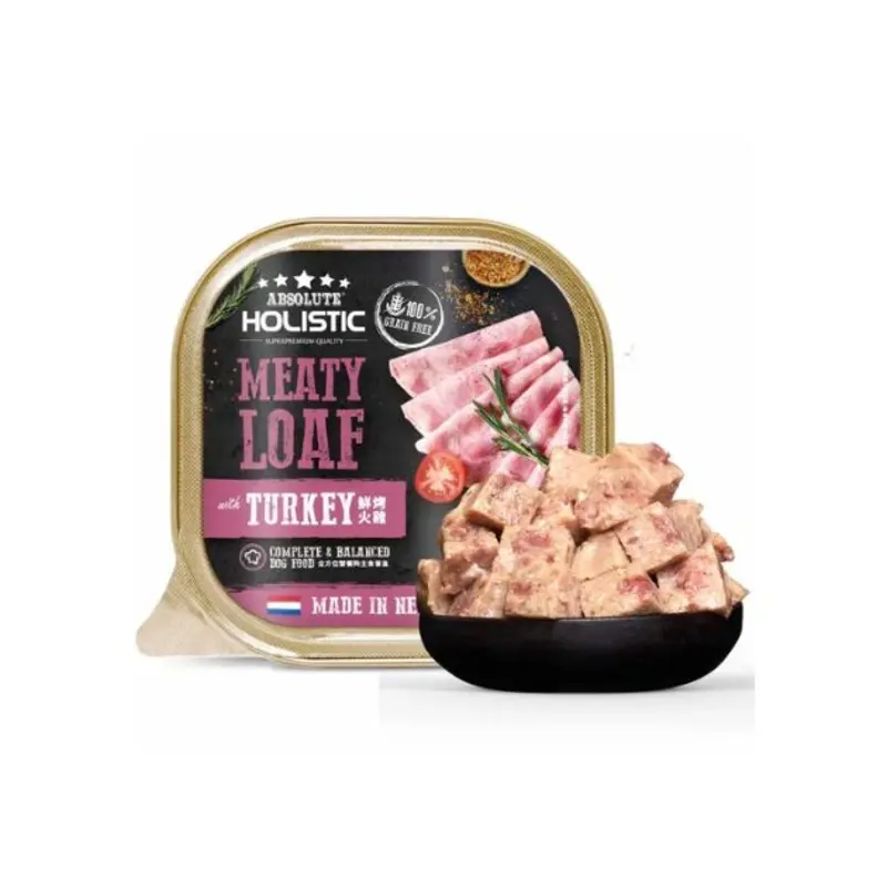 Absolute Holistic Meaty Loaf Wet Dog Food (Turkey)
