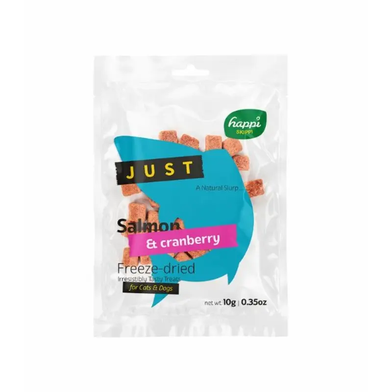 Happi Skippi (Happi Doggy) JUST Freeze Dried Cat & Dog Treats (Salmon & Cranberry)
