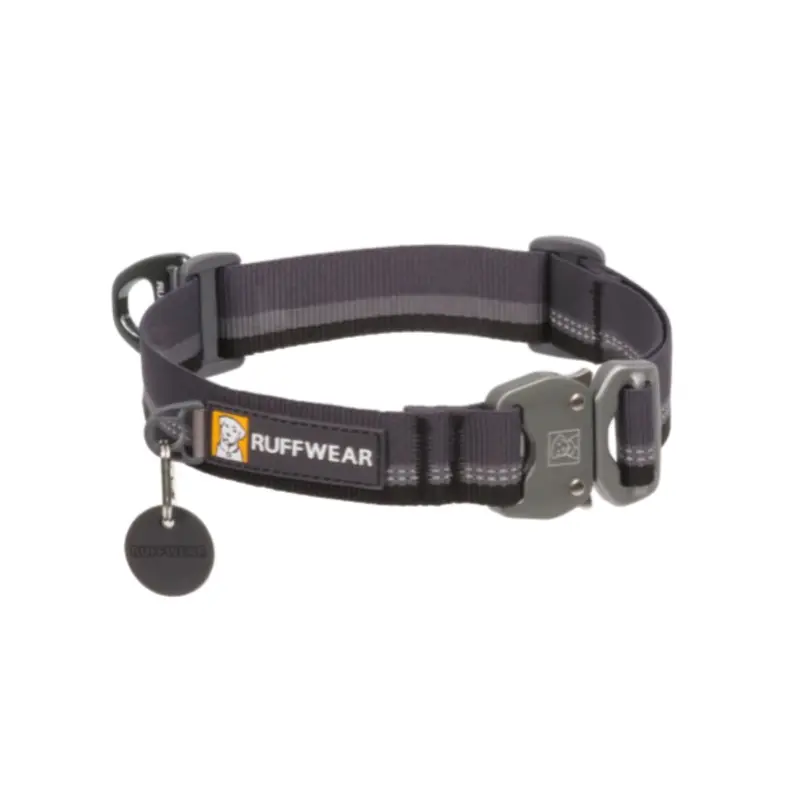 Ruffwear Top Rope Reflective Ballasted Dog Collar (Basalt Gray)