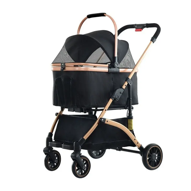 BNDC 301 Pram & Stroller For Dogs & Cats (Black)