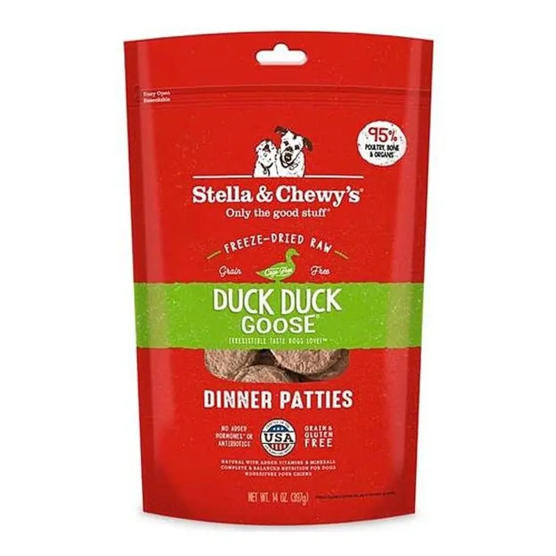 Stella & Chewys Freeze Dried Dinner Patties Dog Food (Duck)
