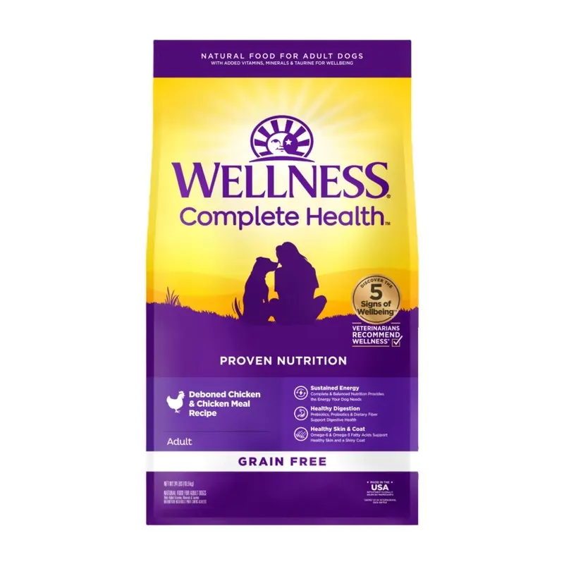 Wellness Complete Health Grain Free Dry Dog Food (Deboned Chicken & Chicken Meal Recipe)