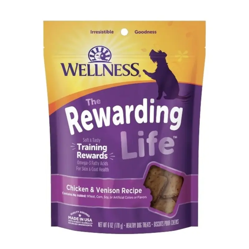 Wellness Rewarding Life Chicken & Venison Recipe Dog Training Treats