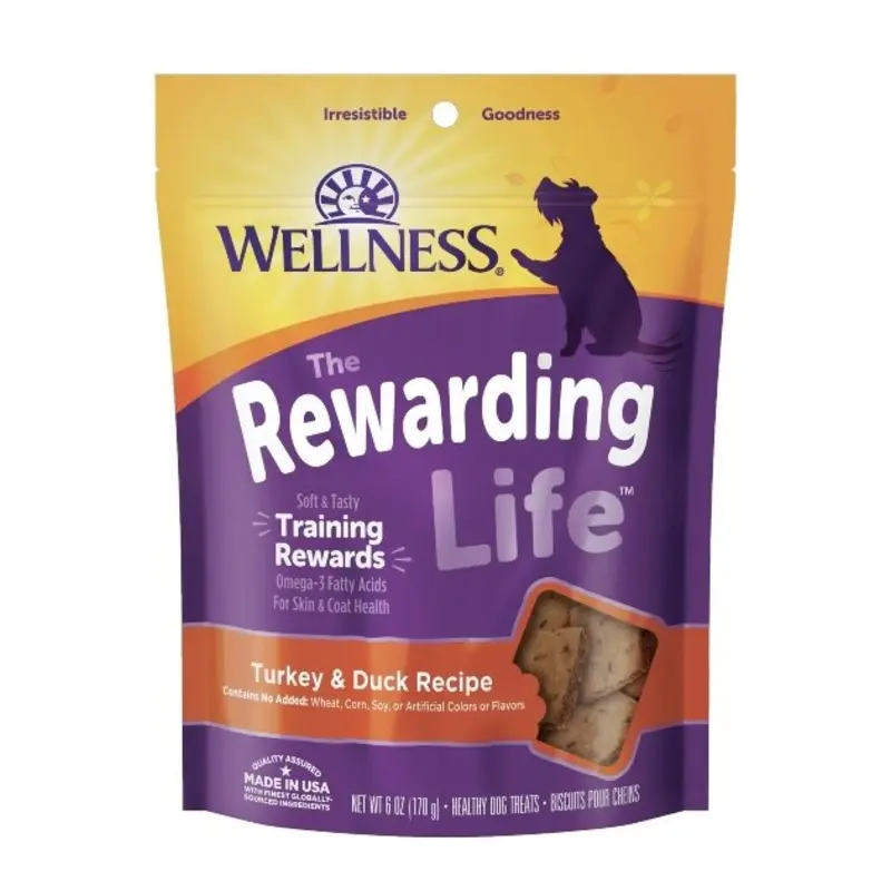 Wellness Rewarding Life Turkey & Duck Recipe Dog Training Treats