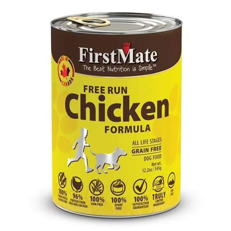 FirstMate Grain Free, Free Run Chicken Wet Dog Food