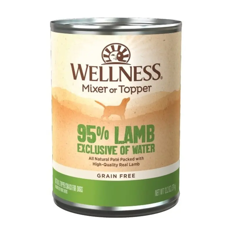 Wellness 95% Grain Free Lamb Mixer & Topper Wet Dog Food