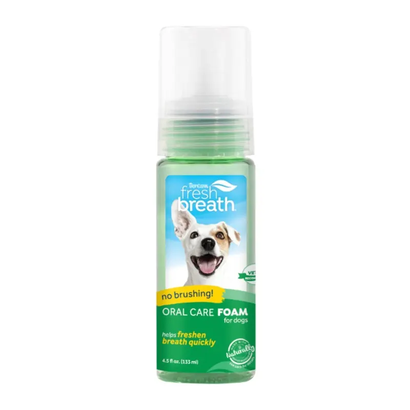 Tropiclean Fresh Breath No Brushing Oral Care Foam for Dogs