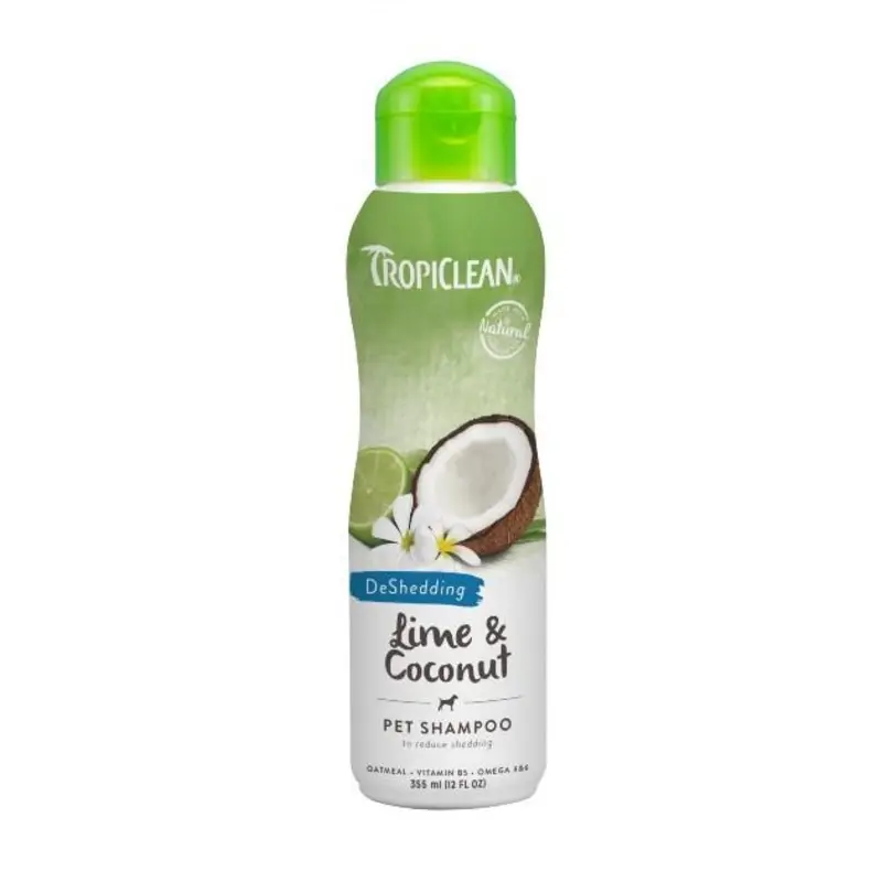 TropiClean Lime & Coconut Deshedding Dog Shampoo