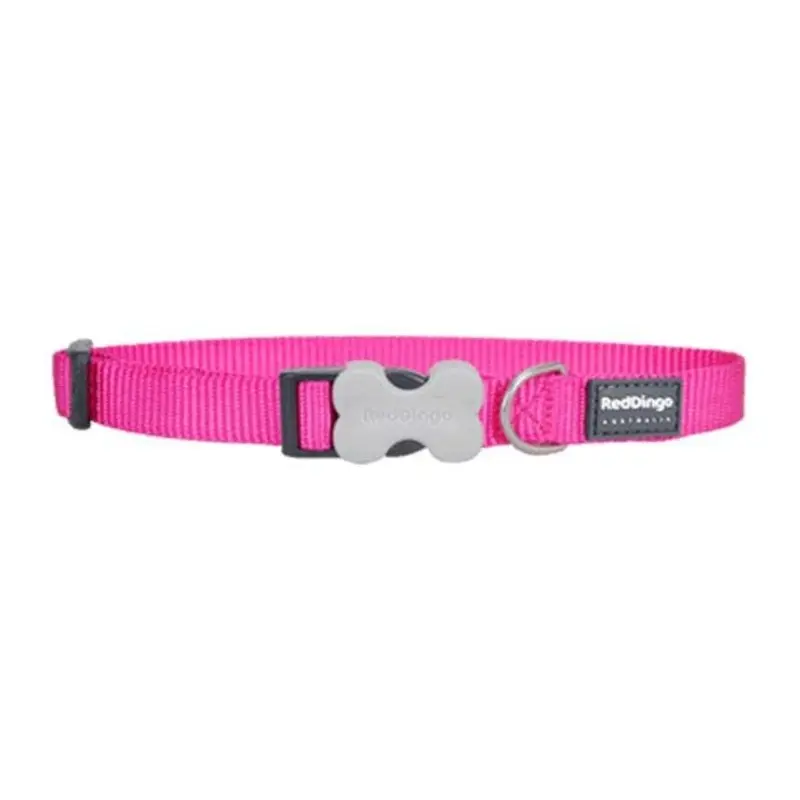 Red Dingo Classic Dog Collar (Hot Pink)