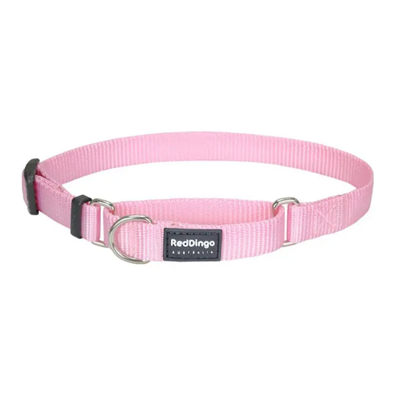 Red Dingo Martingale Choke Prevention Dog Collar (Pink)