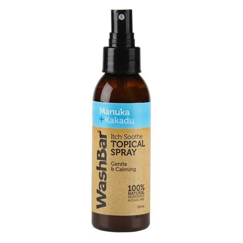 WashBar Natural Itch Soothe Topical Spray for Dogs & Cats (With Manuka & Kakadu Oil)