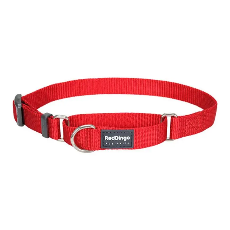 Red Dingo Martingale Choke Prevention Dog Collar (Red)