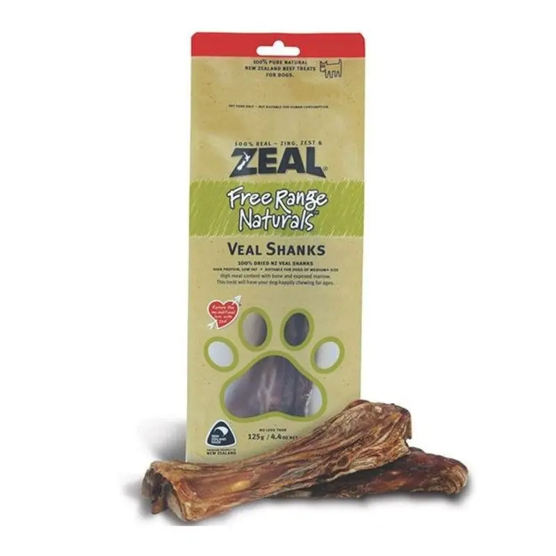 Zeal Free Range Air Dried Dog Treats (Veal Shanks)